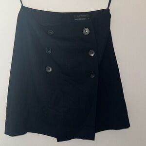 Club Monaco wool overlap button detailing skirt sz 2